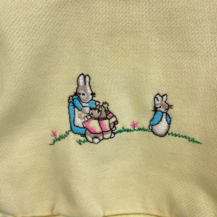 Vintage Beatrix Potter Peter Rabbit & The Flopsy Bunnies Yellow Sweatshirt