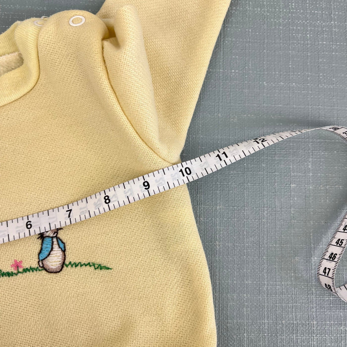 Vintage Beatrix Potter Peter Rabbit & The Flopsy Bunnies Yellow Sweatshirt