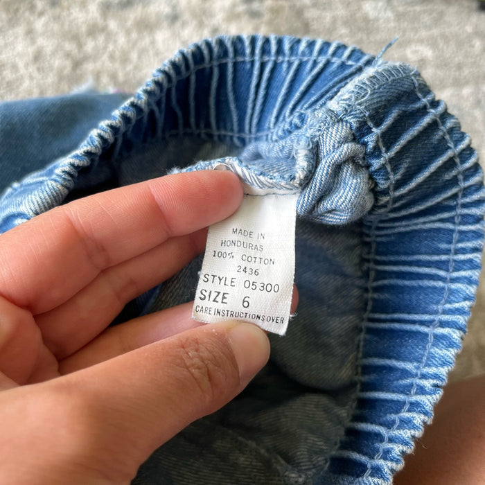 Vintage Blue Jean Ribbon Shorts 6