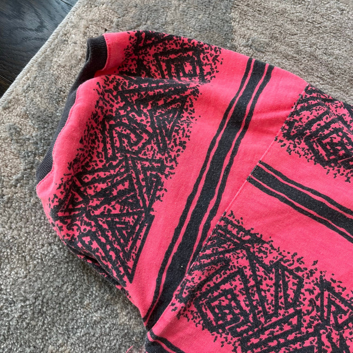 Vintage Body Rags Pink Black Surf T-Shirt Medium 12-14