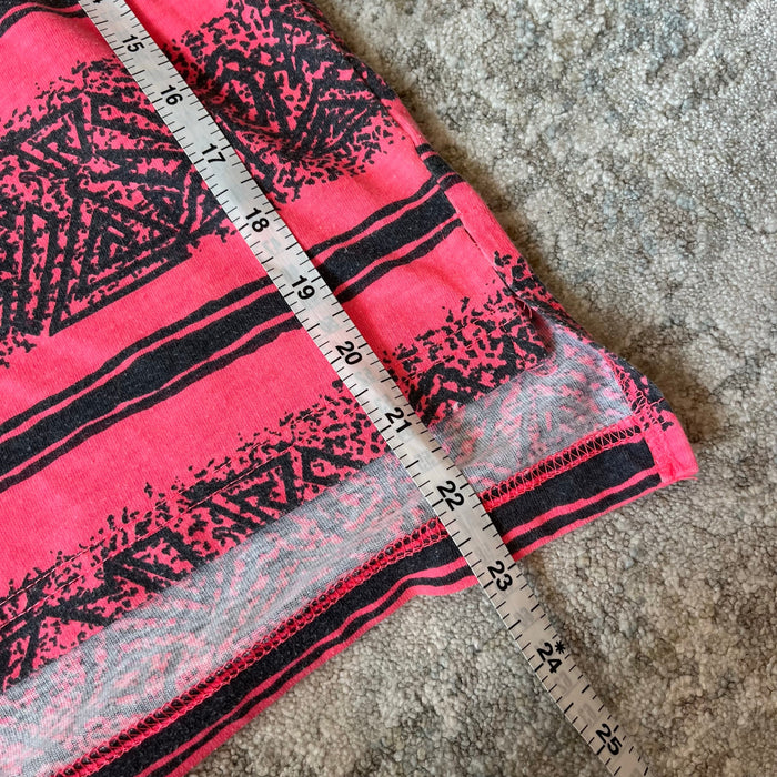 Vintage Body Rags Pink Black Surf T-Shirt Medium 12-14