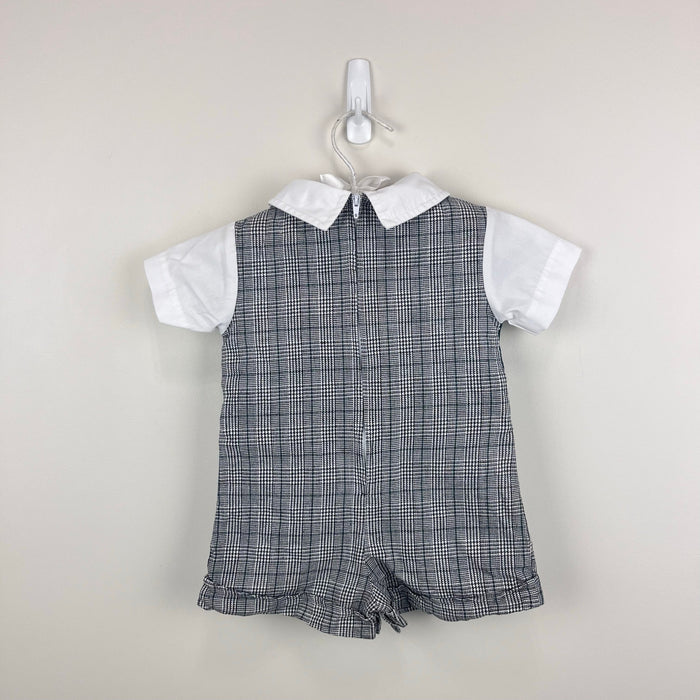 Vintage Boys Vest Set Suit Romper 12 Months