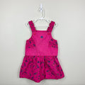 Vintage Calabash Pink Floral Denim Jumper Dress 5T
