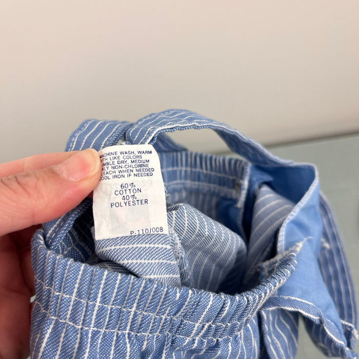 Vintage Carter's Blue Striped Tiger Car Overalls 6 Months USA
