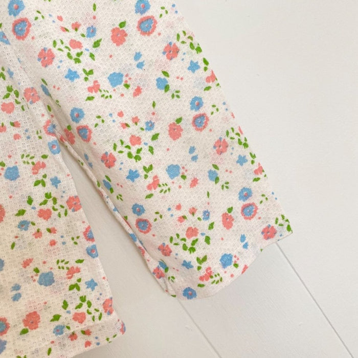 Vintage Carter's White Floral Pajama Set 1 Year
