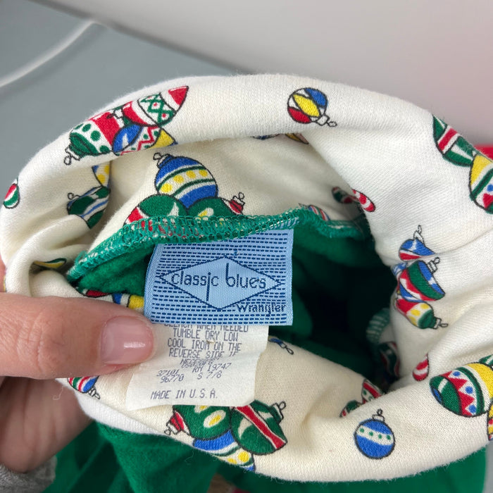 Vintage Classic Blues Christmas Cats Sweatshirt 7/8 USA