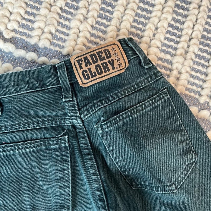 Vintage Faded Glory Green Jeans 8