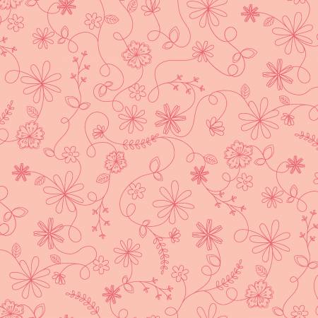 Vintage Flora -Swirl Floral - Maywood Studio - Kimberbell - 10334M-P -