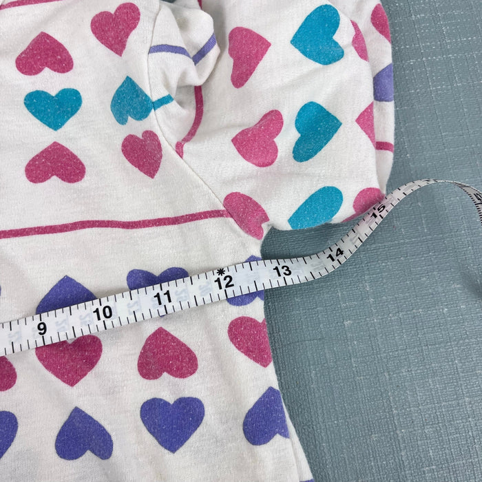 Vintage Gitano Eva Hearts & Striped Pullover M
