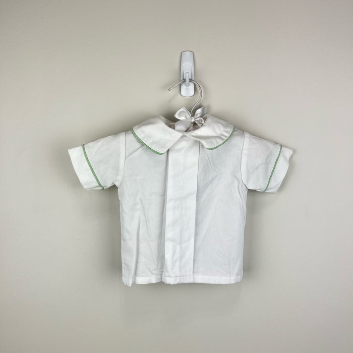 Vintage Glorimont Reversible Bunny Tools Applique Shortall Set XS 6 Months USA
