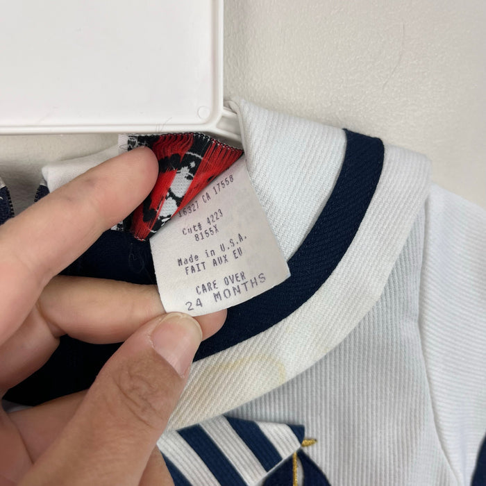 Vintage Good Lad Sailor Suit Romper 24 Months USA NWOT