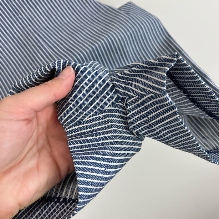 Vintage Good Lad Tailored Striped Ruffle Shortalls 4T