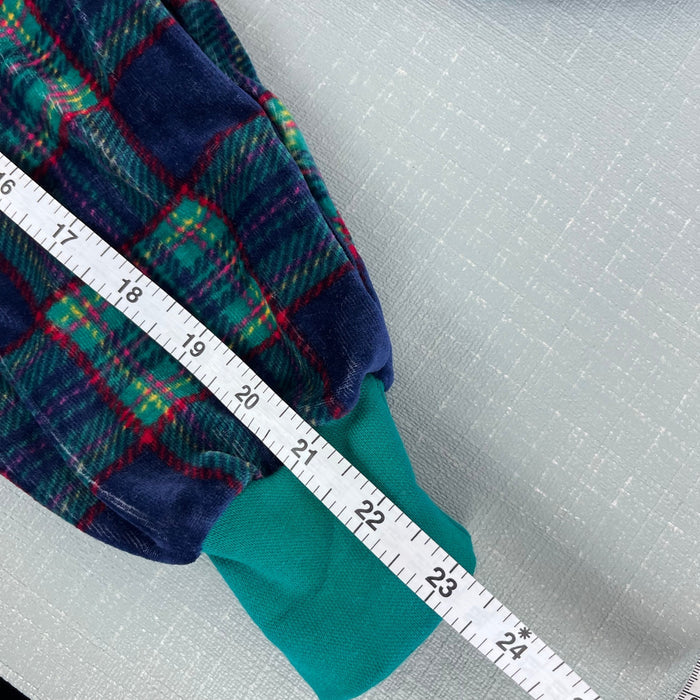 Vintage Gymboree Holiday Plaid Velour One Piece Newborn 3-6 Months NWT