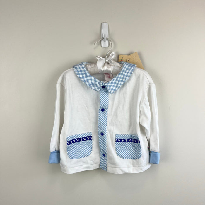 Vintage Gymboree Polar Bear Paw Print Cardigan XS 9-18 Months NWT