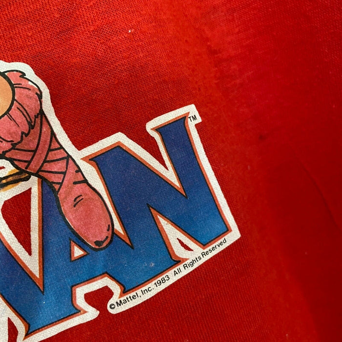 Vintage He-man Kids Short Sleeve Red T-Shirt 1983 4T 5T USA
