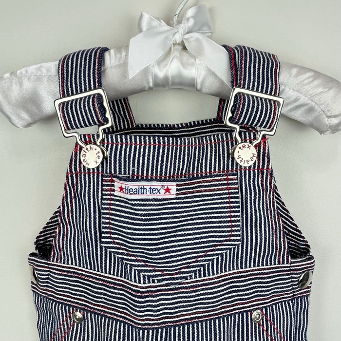Vintage Healthtex Striped Overalls 9 Months USA