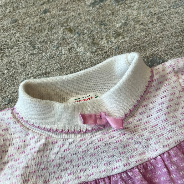 Vintage Healthtex Two Piece Purple Tulip Outfit 24 Months USA