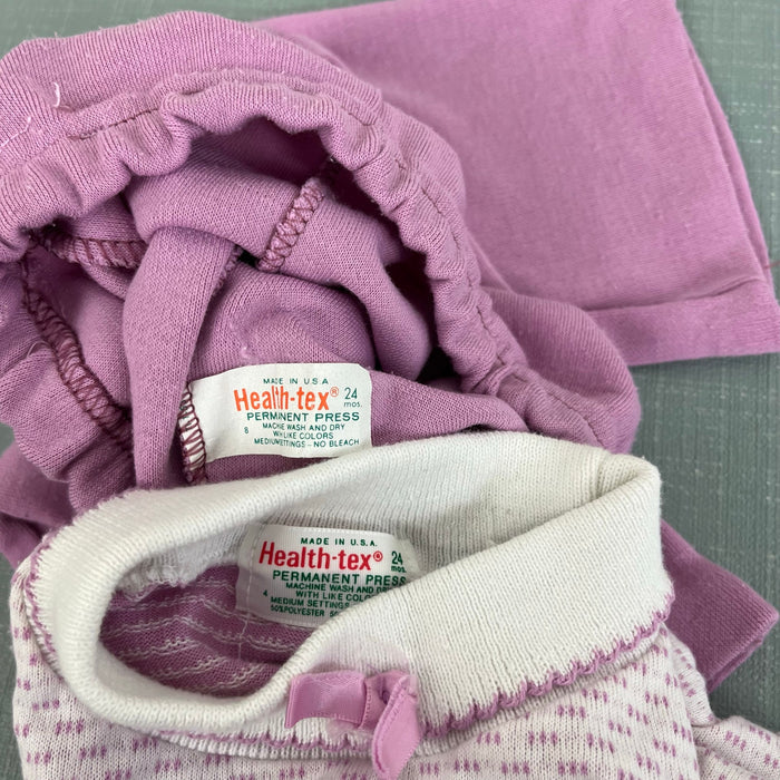 Vintage Healthtex Two Piece Purple Tulip Outfit 24 Months USA