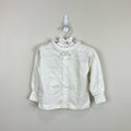 Vintage Healthtex White Eyelet Bow Turtleneck Top 24 Months USA