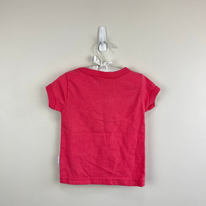 Vintage Heathtex Short Sleeve Pink Fish Pointelle T-Shirt 2T