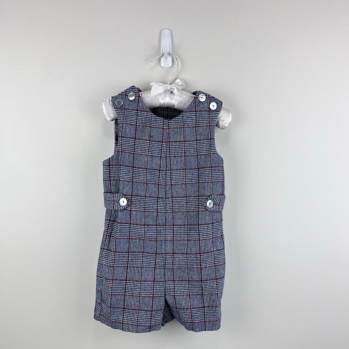 Vintage IMP Originals Gray Plaid Jon Jon Shortall Romper 4T
