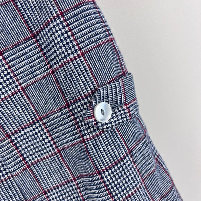 Vintage IMP Originals Gray Plaid Jon Jon Shortall Romper 4T