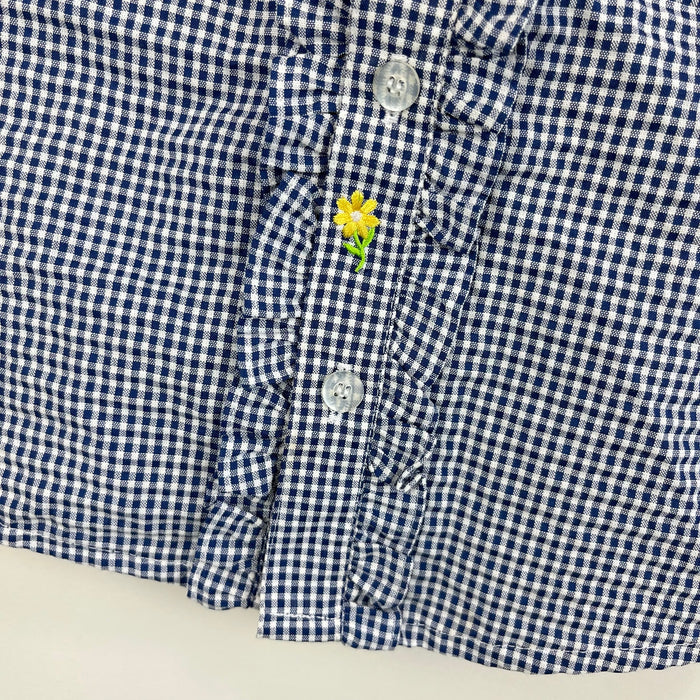 Vintage Kid Zone Ruffle Gingham Plaid Sleeveless Top 4T NWT
