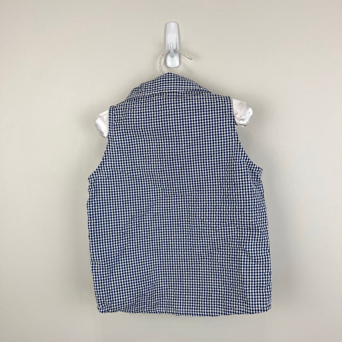 Vintage Kid Zone Ruffle Gingham Plaid Sleeveless Top 4T NWT