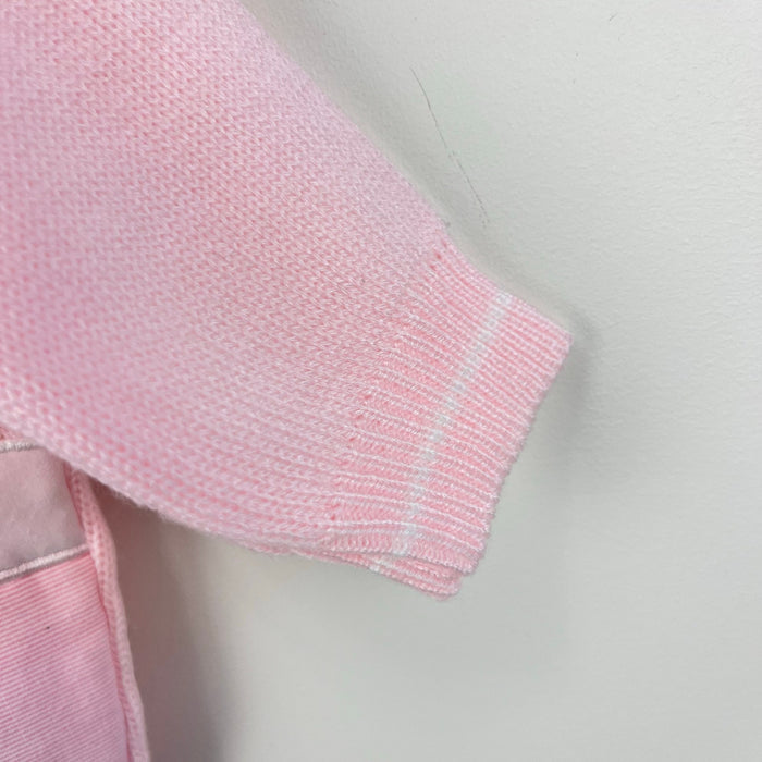 Vintage Kids Exchange Pink Ruffle Snow Day Sweater 6 Months
