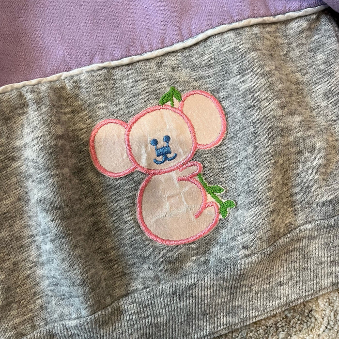 Vintage Kids World Purple Gray Koala Sweatsuit 12 Months