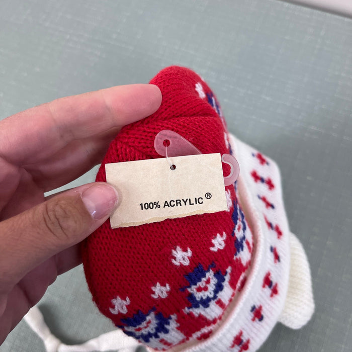 Vintage Knit Snowman Hat NWT