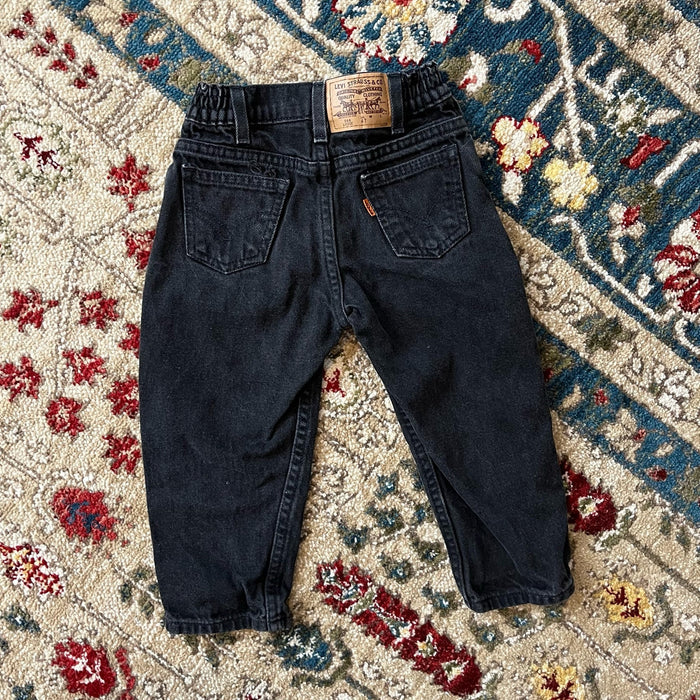 Vintage Levi's 566 Loose Fit Orange Tab Jeans 4T