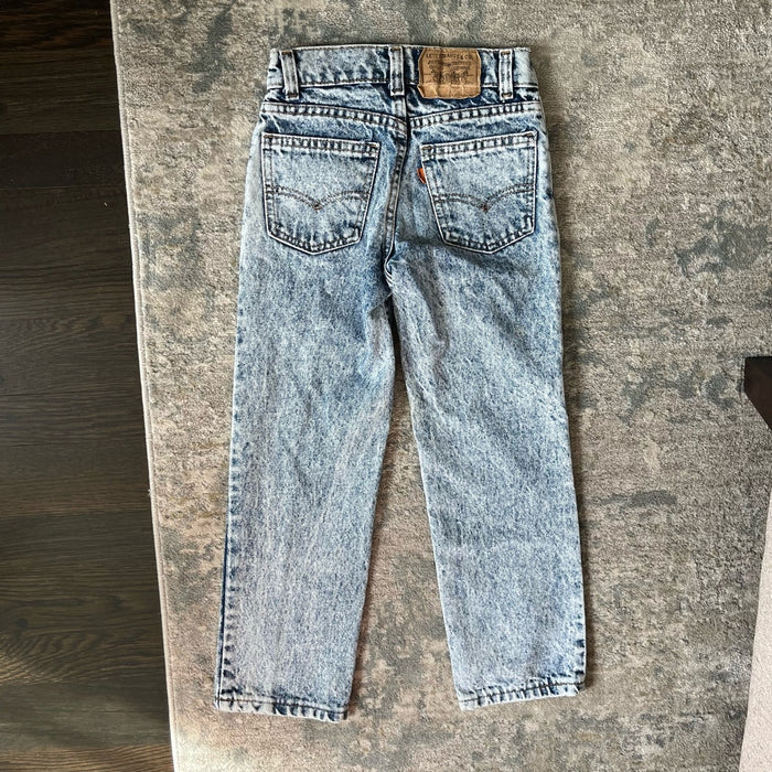 Vintage Levi's Orange Tab Acid Wash Jeans 8 USA