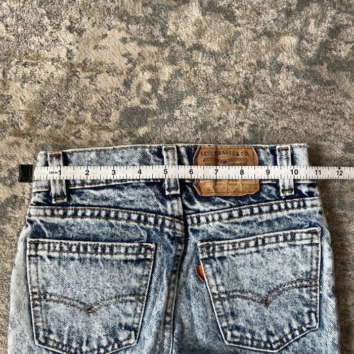 Vintage Levi's Orange Tab Acid Wash Jeans 8 USA