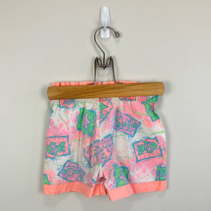 Vintage Little Brooke Neon Fish Shorts 3T