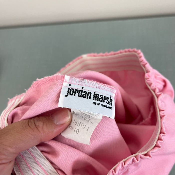 Vintage Jordan Marsh Pink Track Shorts 10 USA