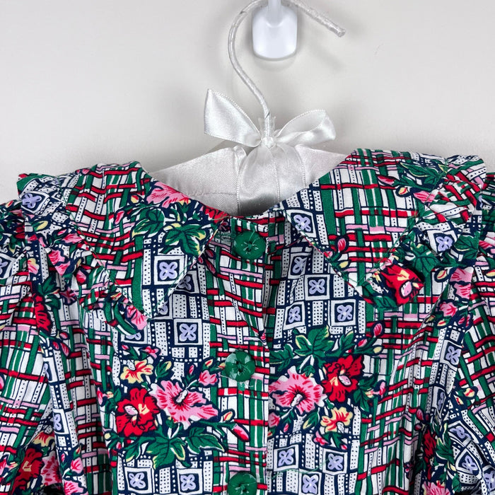 Vintage Mousefeathers Festive Floral Dress 4T