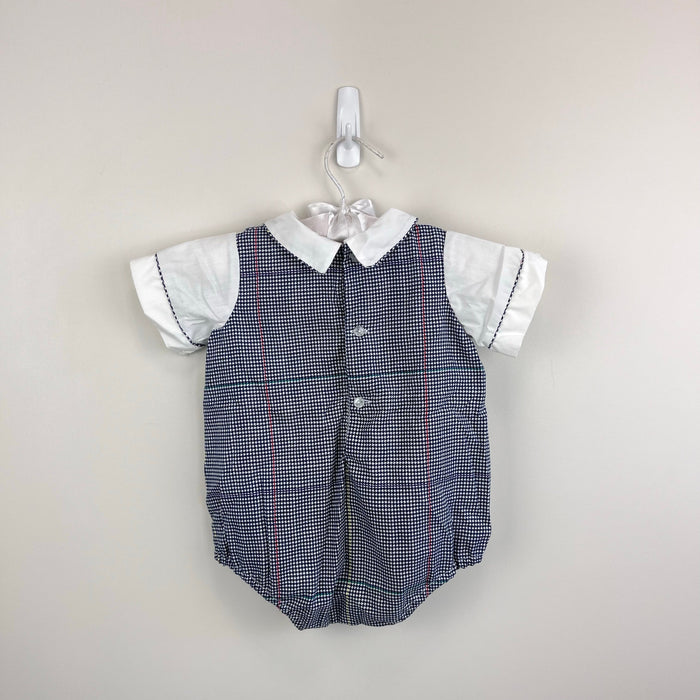 Vintage Nannette Rockinghorse Shortall Romper 3-6 Months