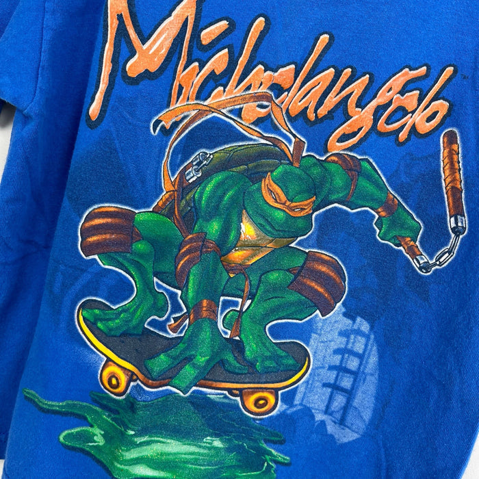Vintage Ninja Turtles Short Sleeve Blue Michelangelo Tee