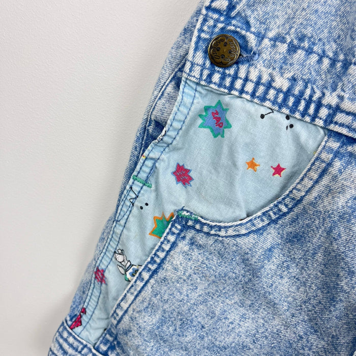 Vintage OshKosh B'gosh Acid Wash Captain OshKosh Shortalls 3T USA