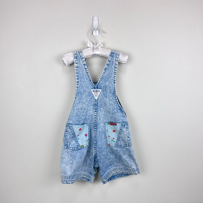 Vintage OshKosh B'gosh Acid Wash Captain OshKosh Shortalls 3T USA