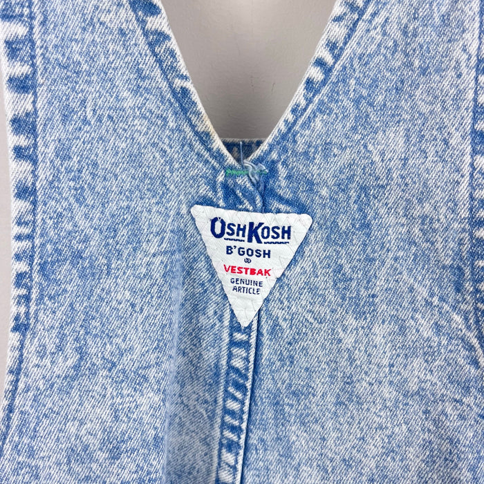 Vintage OshKosh B'gosh Acid Wash Captain OshKosh Shortalls 3T USA