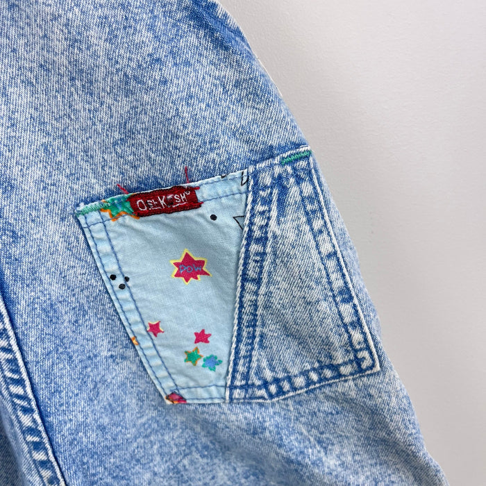 Vintage OshKosh B'gosh Acid Wash Captain OshKosh Shortalls 3T USA