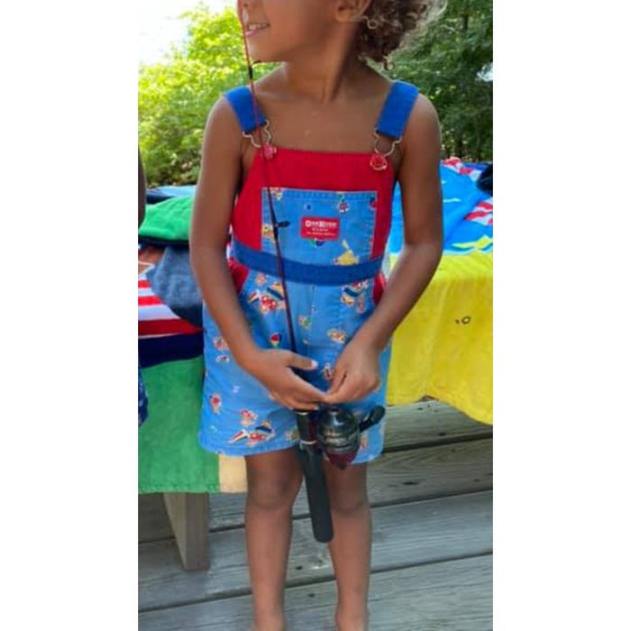 Vintage OshKosh B'gosh Beach Beach Shortalls 4T USA