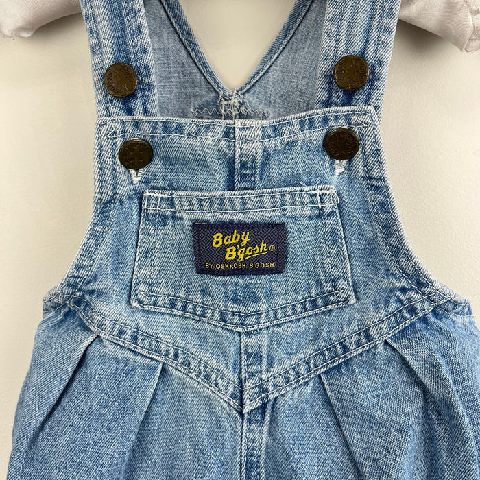 Vintage OshKosh B'gosh Blue Jean Bubble Romper 6-9 Months