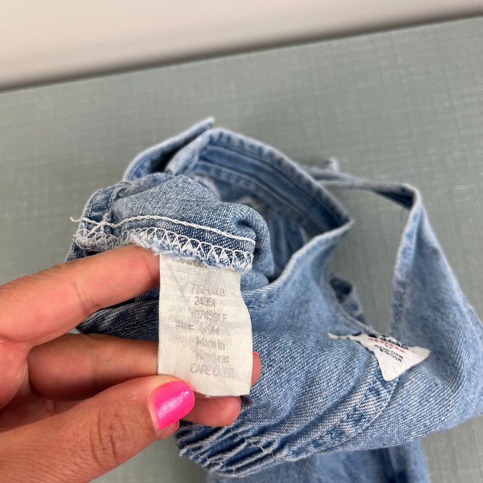 Vintage OshKosh B'gosh Blue Jean Bubble Romper 6-9 Months