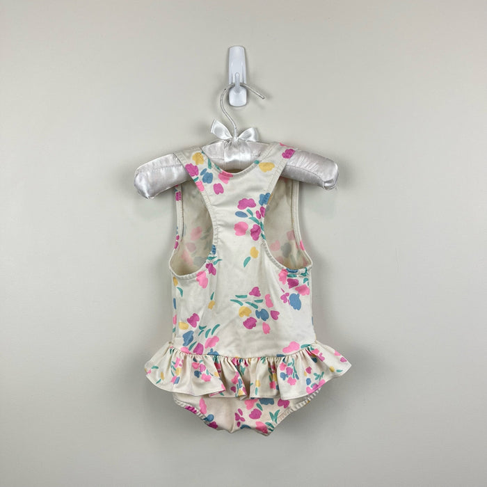 Vintage OshKosh B'gosh Floral Ruffle Bathing Suit 18 Months USA