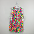 Vintage OshKosh B'gosh Floral Shortall Romper 5T USA NWT