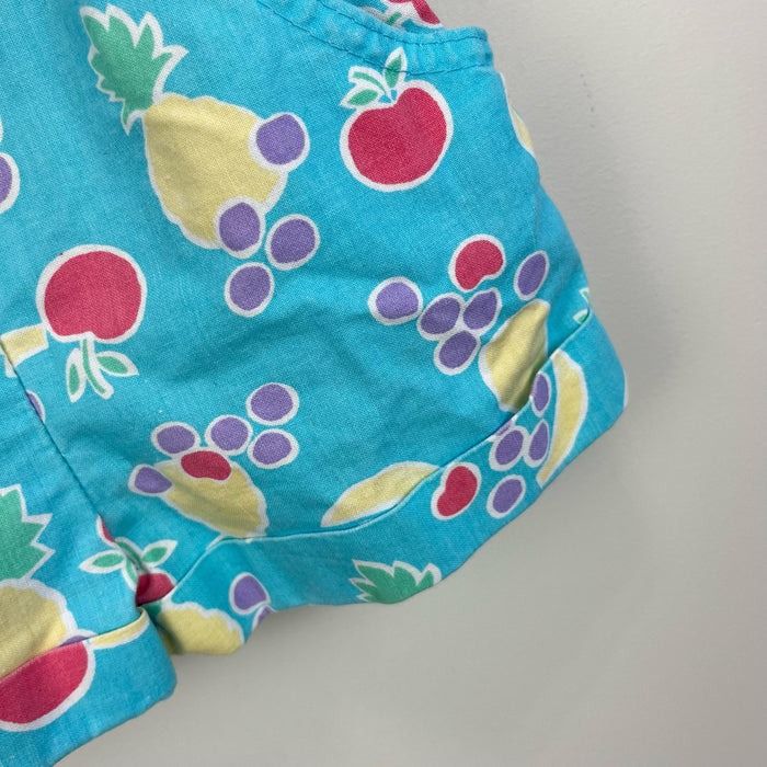 Vintage OshKosh B'gosh Fruit Shortalls 2T USA