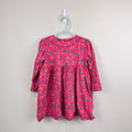 Vintage OshKosh B'gosh Long Sleeve Pink Floral Dress 4T USA